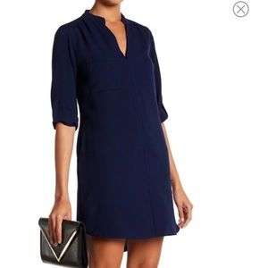 Women’s Lush Novak Split Neck 3/4 Sleeve Dress